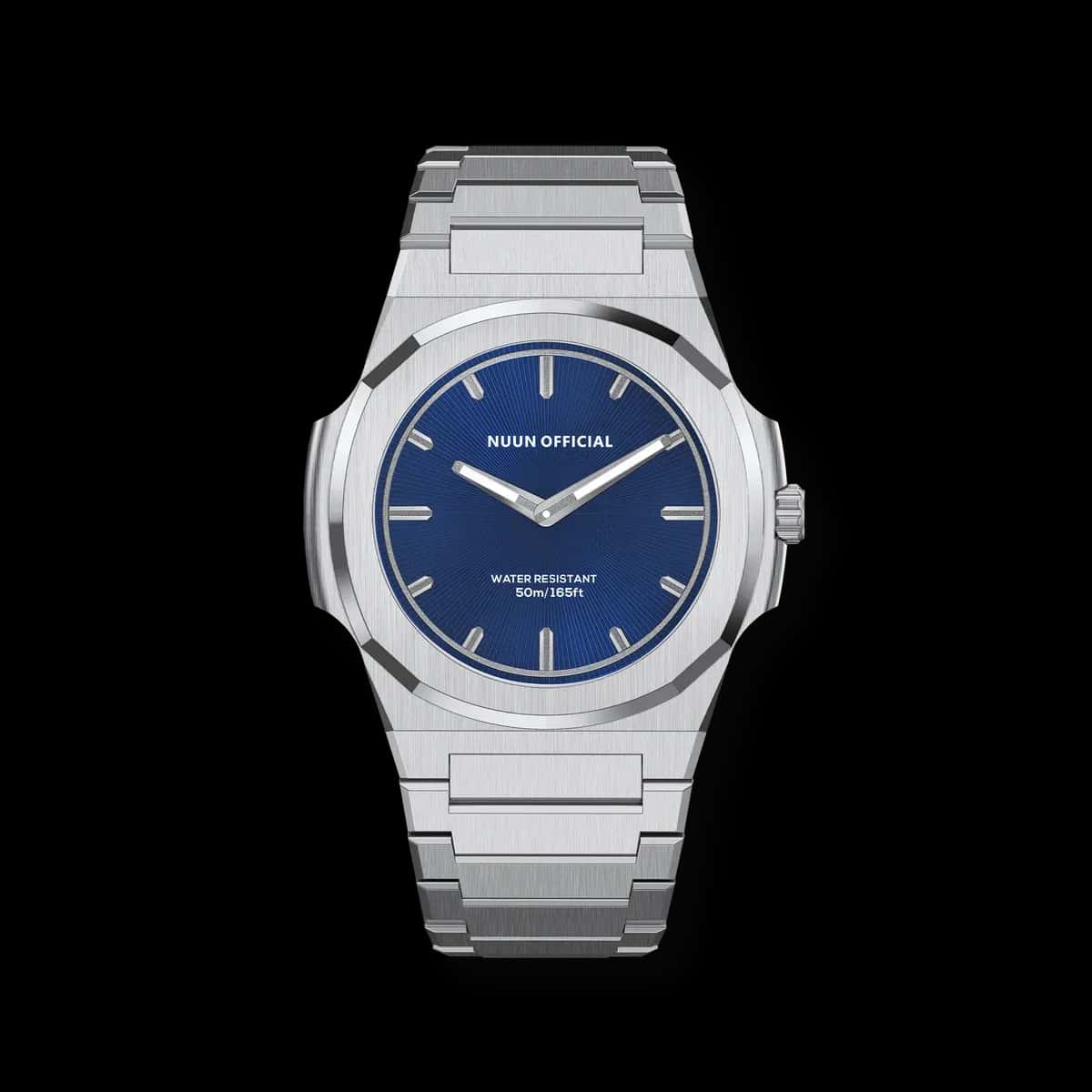Nuun MS 38mm Silver AR Blue MS.SV.AR.BL view 1