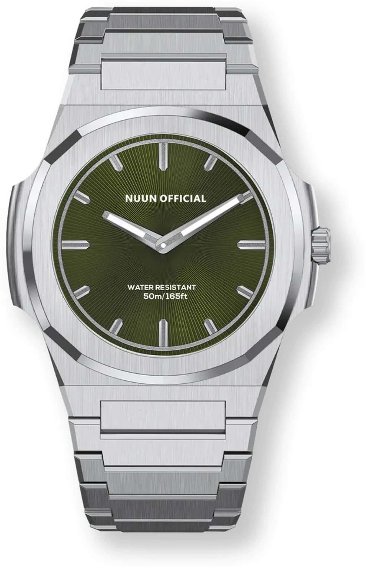 Nuun MS 38mm Silver AR Green MS.SV.AR.GN view 1