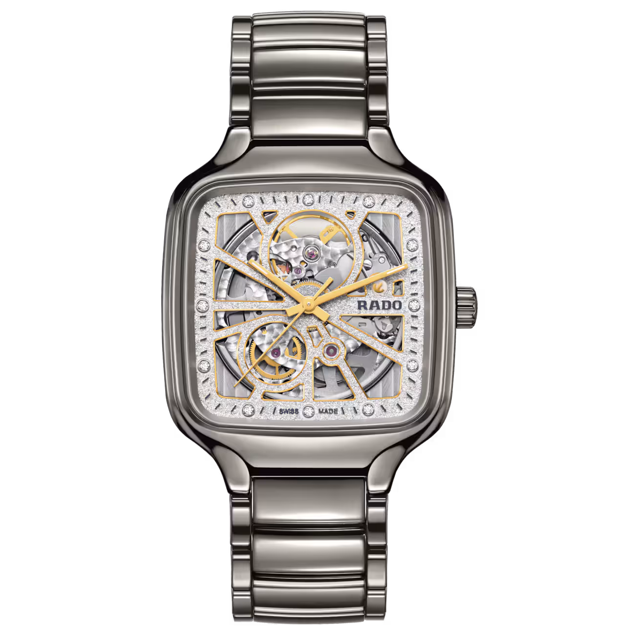 R27083722 L Watch Rado True Squa. OpenH,J , Brac., Box