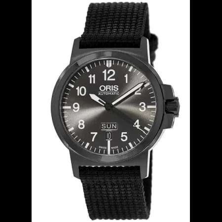 Oris BC3 Grey Dial Black Fabric Men's watch