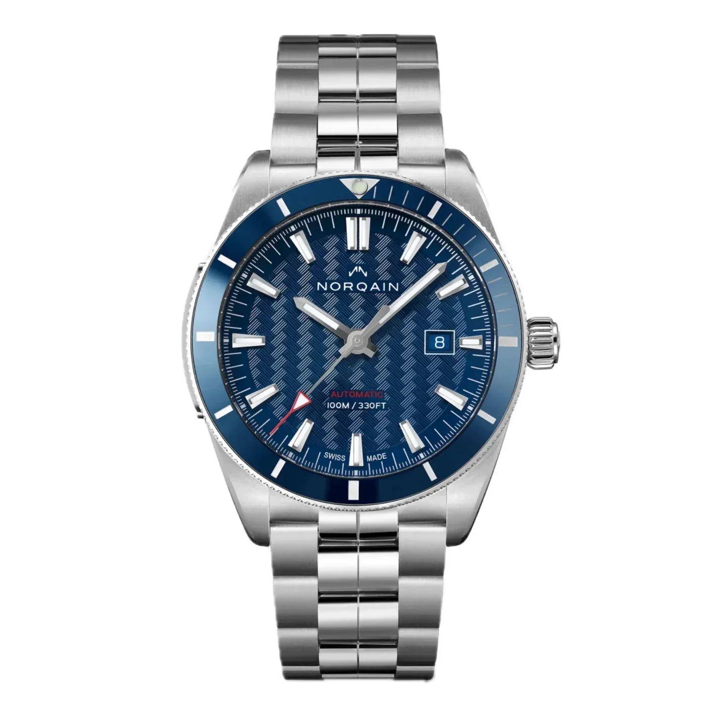 Norqain Adventure Sport Auto Steel Blue Ceramic Bezel Blue Dial STEEL Bracelet (N1000C02A/A101/102S)