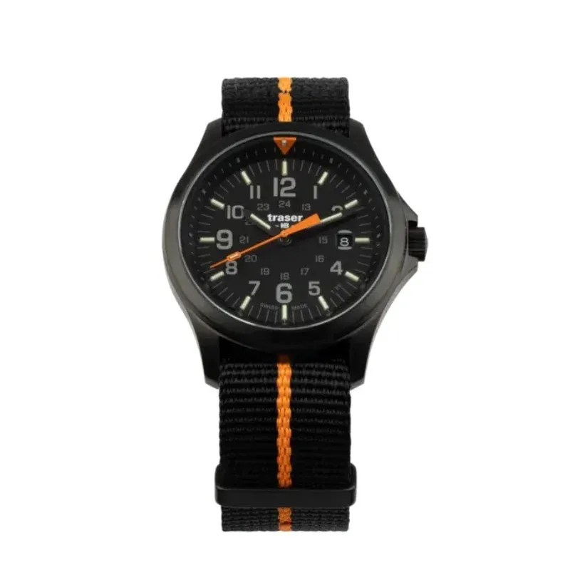 Traser H3 Mens Watch P67 Officer Pro Black Textile Strap 42mm