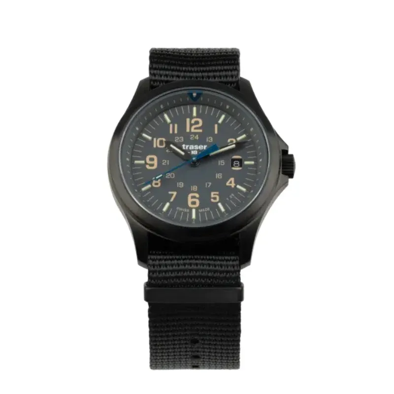 Traser H3 Mens Watch P67 Officer Pro Grey Textile Strap 42mm