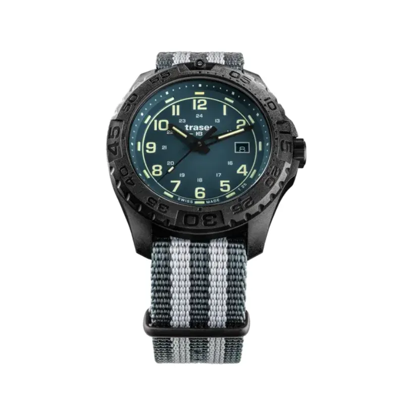 Traser P96 Outdoor Pioneer Evolution Petrol Textile Strap Men's Watch