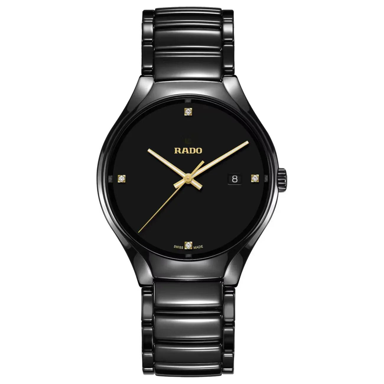 Rado Black Ceramic Ladies Watch True Black Dial R27059712